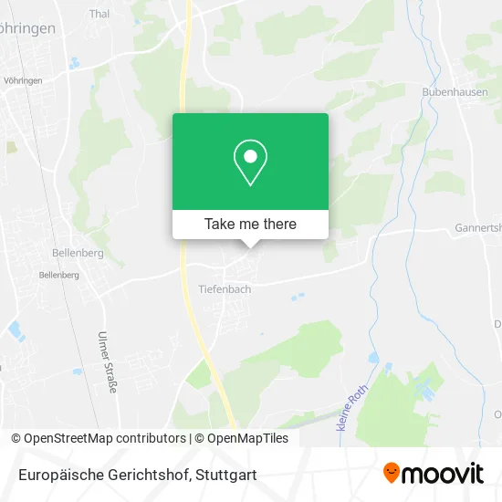 Карта Europäische Gerichtshof