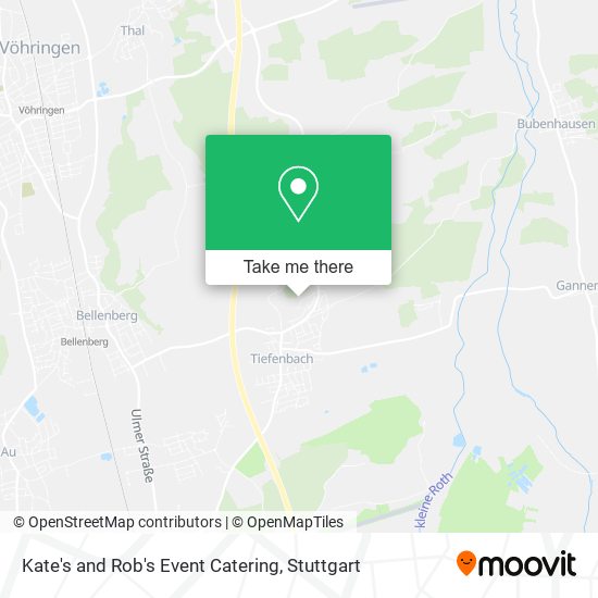 Kate's and Rob's Event Catering map