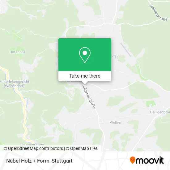 Карта Nübel Holz + Form