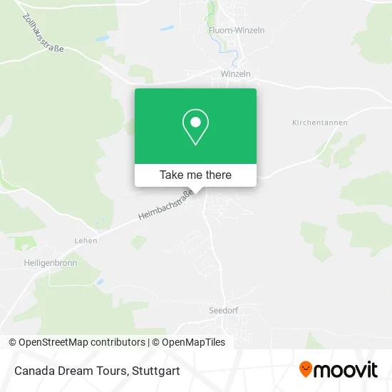 Карта Canada Dream Tours