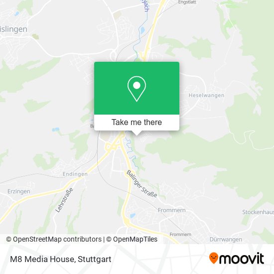 M8 Media House map