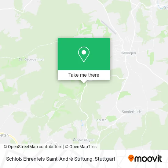 Карта Schloß Ehrenfels Saint-André Stiftung