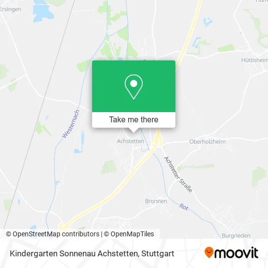Карта Kindergarten Sonnenau Achstetten
