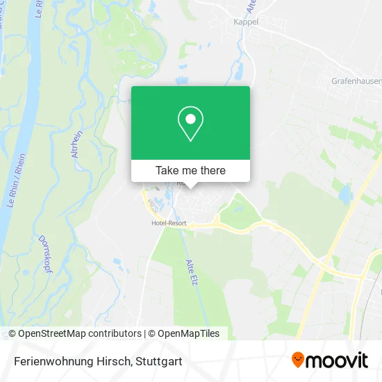 Карта Ferienwohnung Hirsch