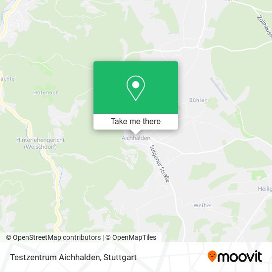 Testzentrum Aichhalden map