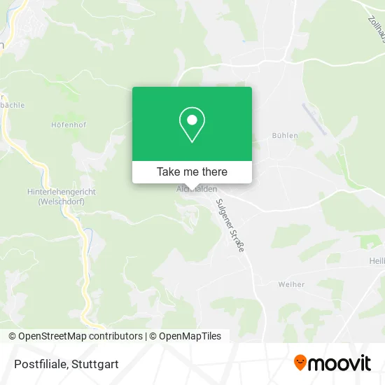 Postfiliale map