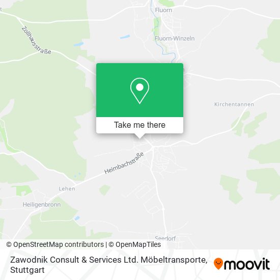 Zawodnik Consult & Services Ltd. Möbeltransporte map