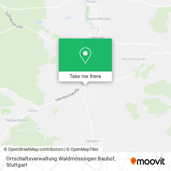 Карта Ortschaftsverwaltung Waldmössingen Bauhof