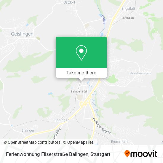 Ferienwohnung Filserstraße Balingen map