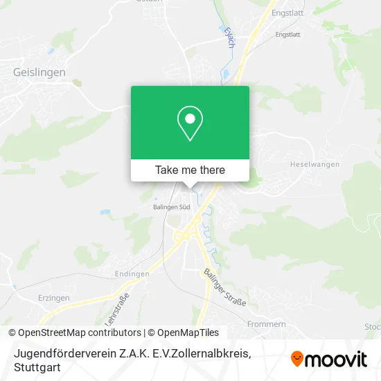 Карта Jugendförderverein Z.A.K. E.V.Zollernalbkreis