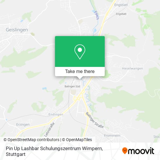 Pin Up Lashbar Schulungszentrum Wimpern map