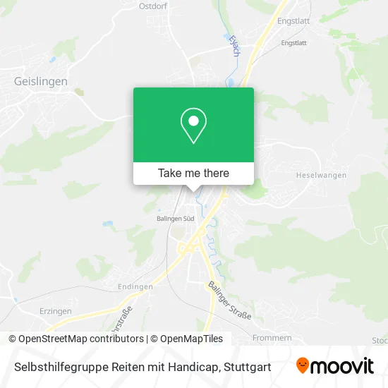 Карта Selbsthilfegruppe Reiten mit Handicap