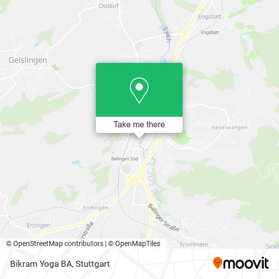 Bikram Yoga BA map