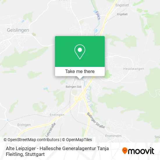 Карта Alte Leipziger - Hallesche Generalagentur Tanja Fleitling