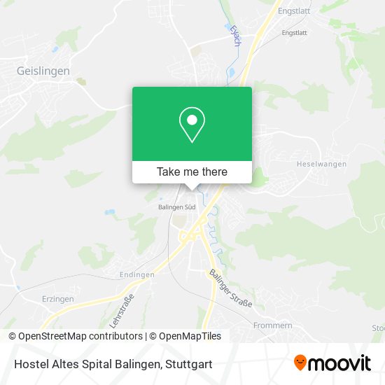Hostel Altes Spital Balingen map