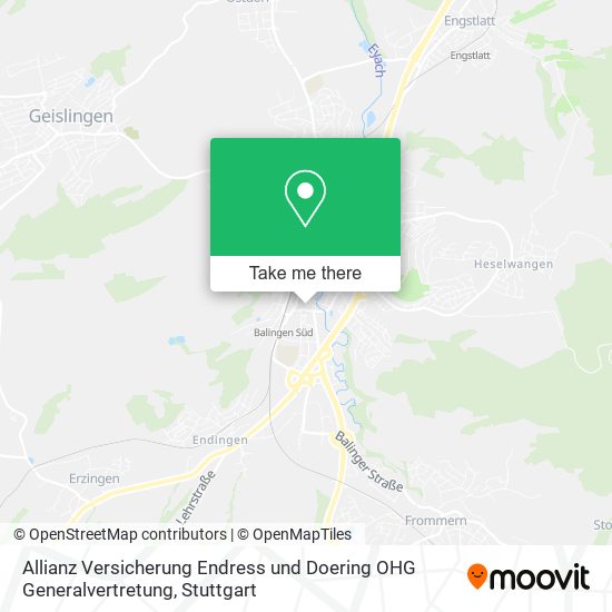 Allianz Versicherung Endress und Doering OHG Generalvertretung map