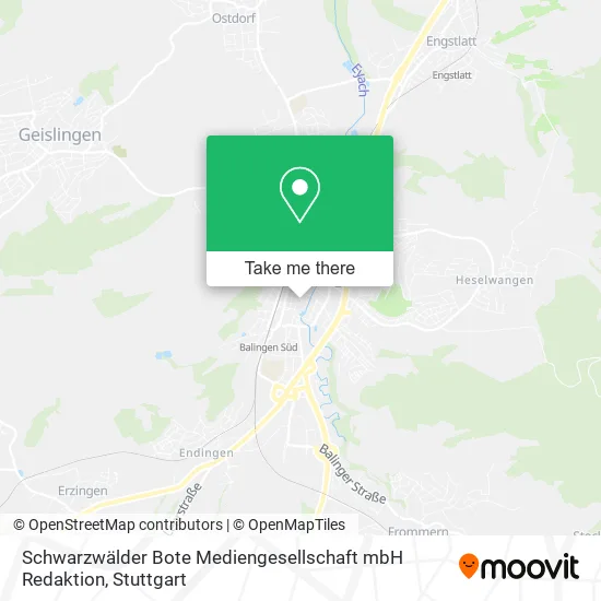 Карта Schwarzwälder Bote Mediengesellschaft mbH Redaktion