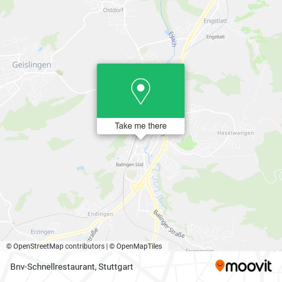 Bnv-Schnellrestaurant map