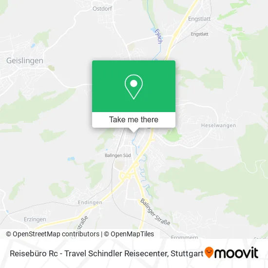 Карта Reisebüro Rc - Travel Schindler Reisecenter