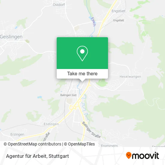 Карта Agentur für Arbeit