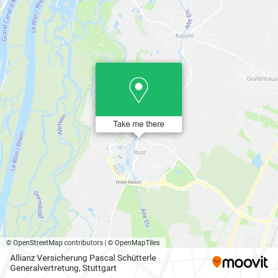 Карта Allianz Versicherung Pascal Schütterle Generalvertretung
