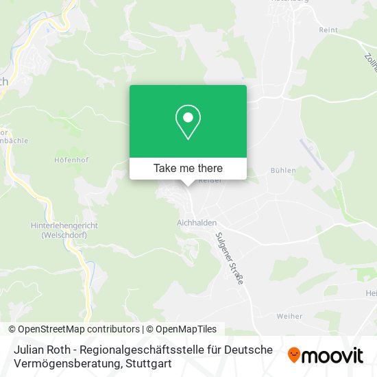 Julian Roth - Regionalgeschäftsstelle für Deutsche Vermögensberatung map