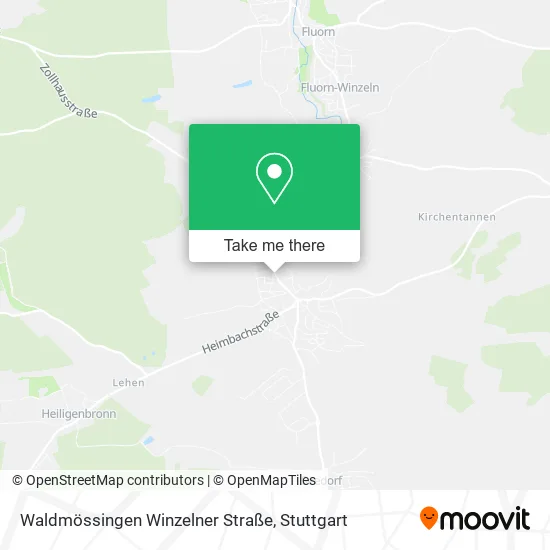 Карта Waldmössingen Winzelner Straße
