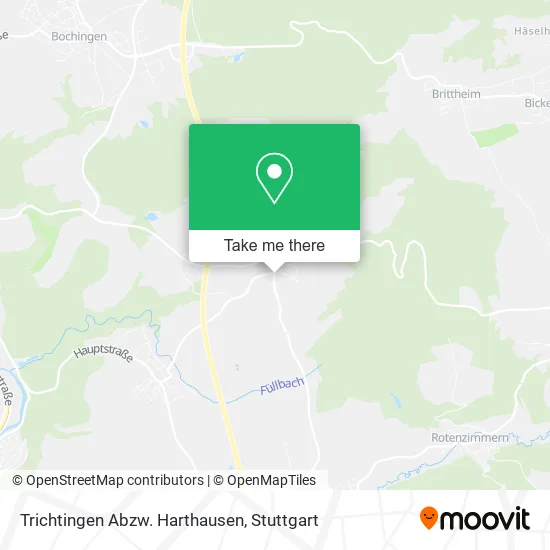 Карта Trichtingen Abzw. Harthausen