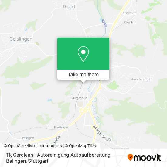 Карта Tk Carclean - Autoreinigung Autoaufbereitung Balingen