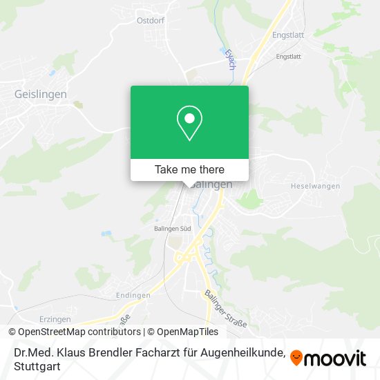 Dr.Med. Klaus Brendler Facharzt für Augenheilkunde map