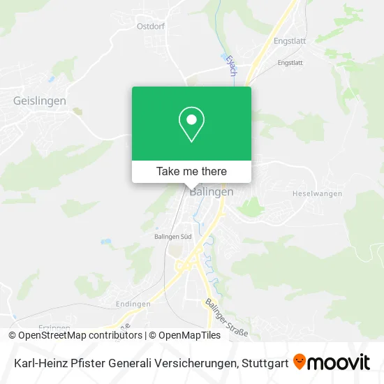 Карта Karl-Heinz Pfister Generali Versicherungen