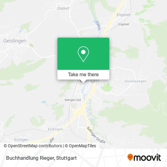 Карта Buchhandlung Rieger