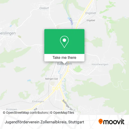 Карта Jugendförderverein Zollernalbkreis