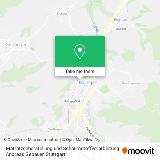 Matratzenherstellung und Schaumstoffverarbeitung Andreas Gebauer map