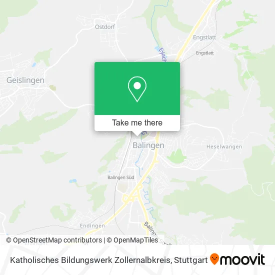 Карта Katholisches Bildungswerk Zollernalbkreis