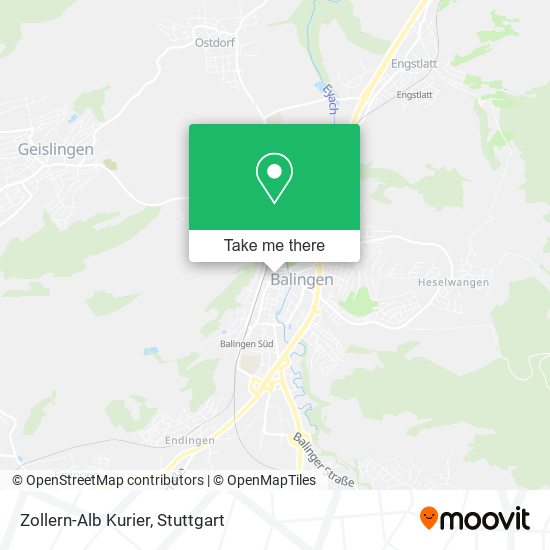 Карта Zollern-Alb Kurier
