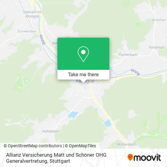 Карта Allianz Versicherung Matt und Schöner OHG Generalvertretung