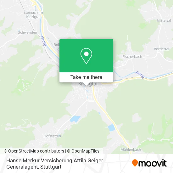 Карта Hanse Merkur Versicherung Attila Geiger Generalagent