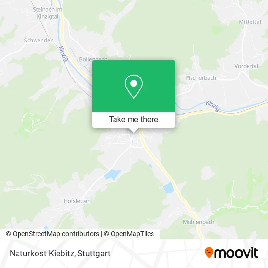 Карта Naturkost Kiebitz