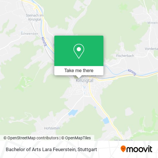 Bachelor of Arts Lara Feuerstein map