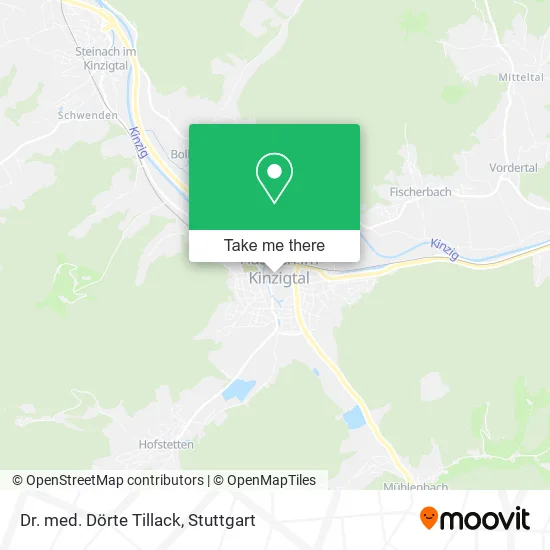 Карта Dr. med. Dörte Tillack