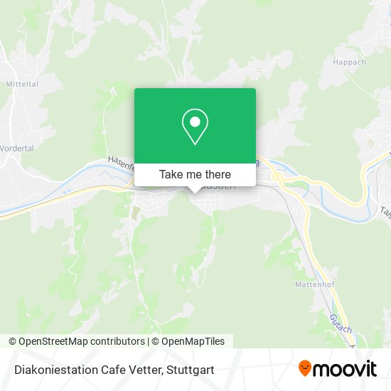 Diakoniestation Cafe Vetter map