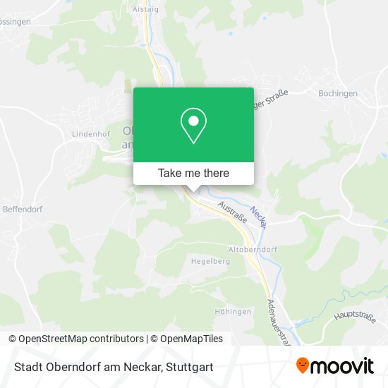 Карта Stadt Oberndorf am Neckar