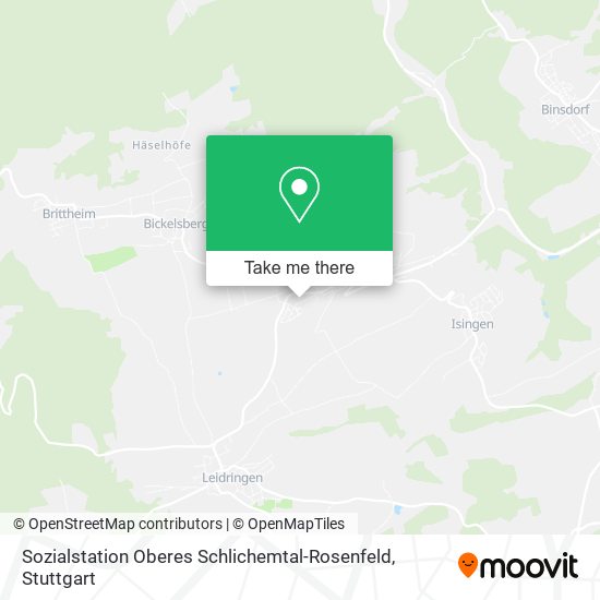 Sozialstation Oberes Schlichemtal-Rosenfeld map