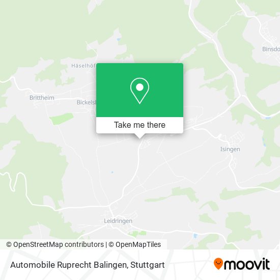 Automobile Ruprecht Balingen map