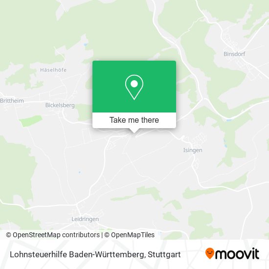 Lohnsteuerhilfe Baden-Württemberg map