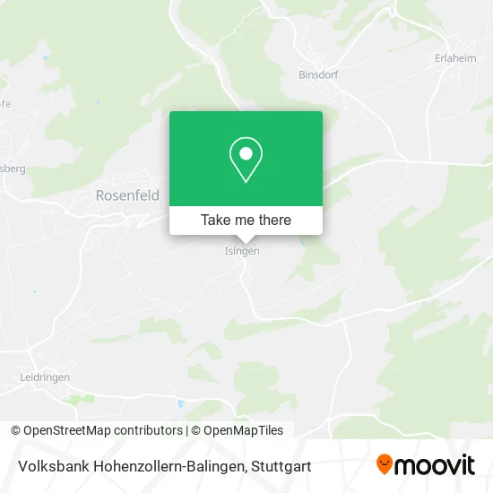 Карта Volksbank Hohenzollern-Balingen