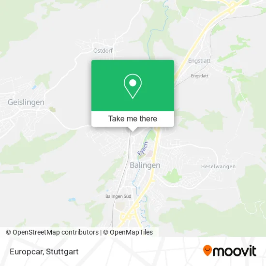 Карта Europcar
