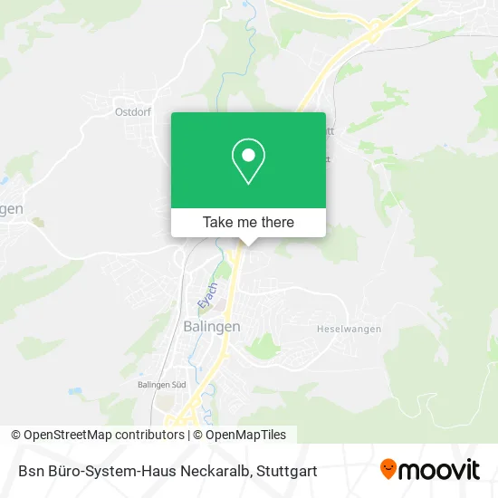 Карта Bsn Büro-System-Haus Neckaralb