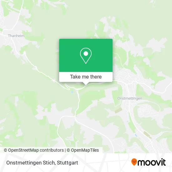 Карта Onstmettingen Stich